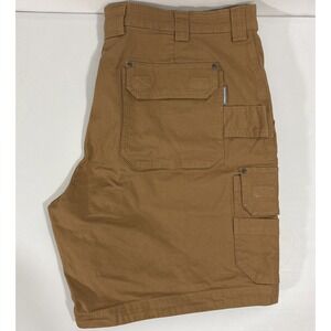 Duluth Trading Co Men's 43x9 Fire Hose Relaxed Fit Carpenter Cargo Shorts Brown
